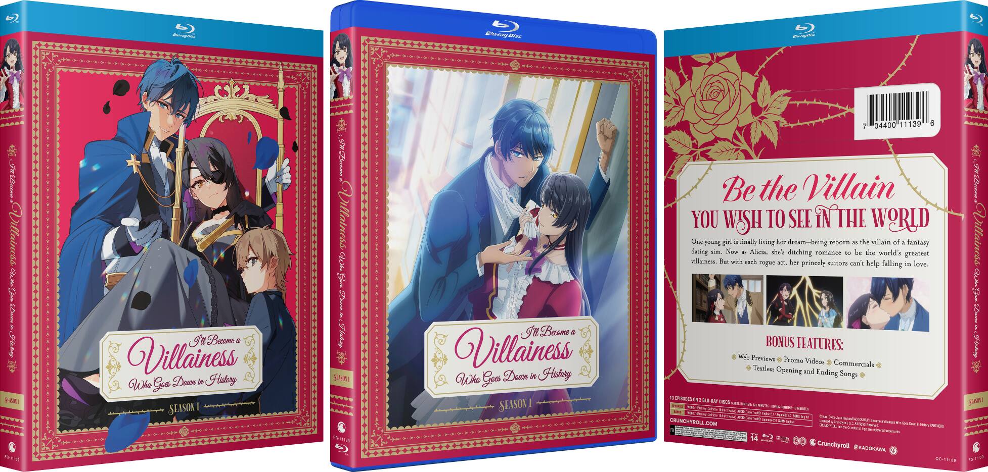 Alt View 1. I'll Become A Villainess Who Goes Down in History - Season 1   - BLU-RAY.