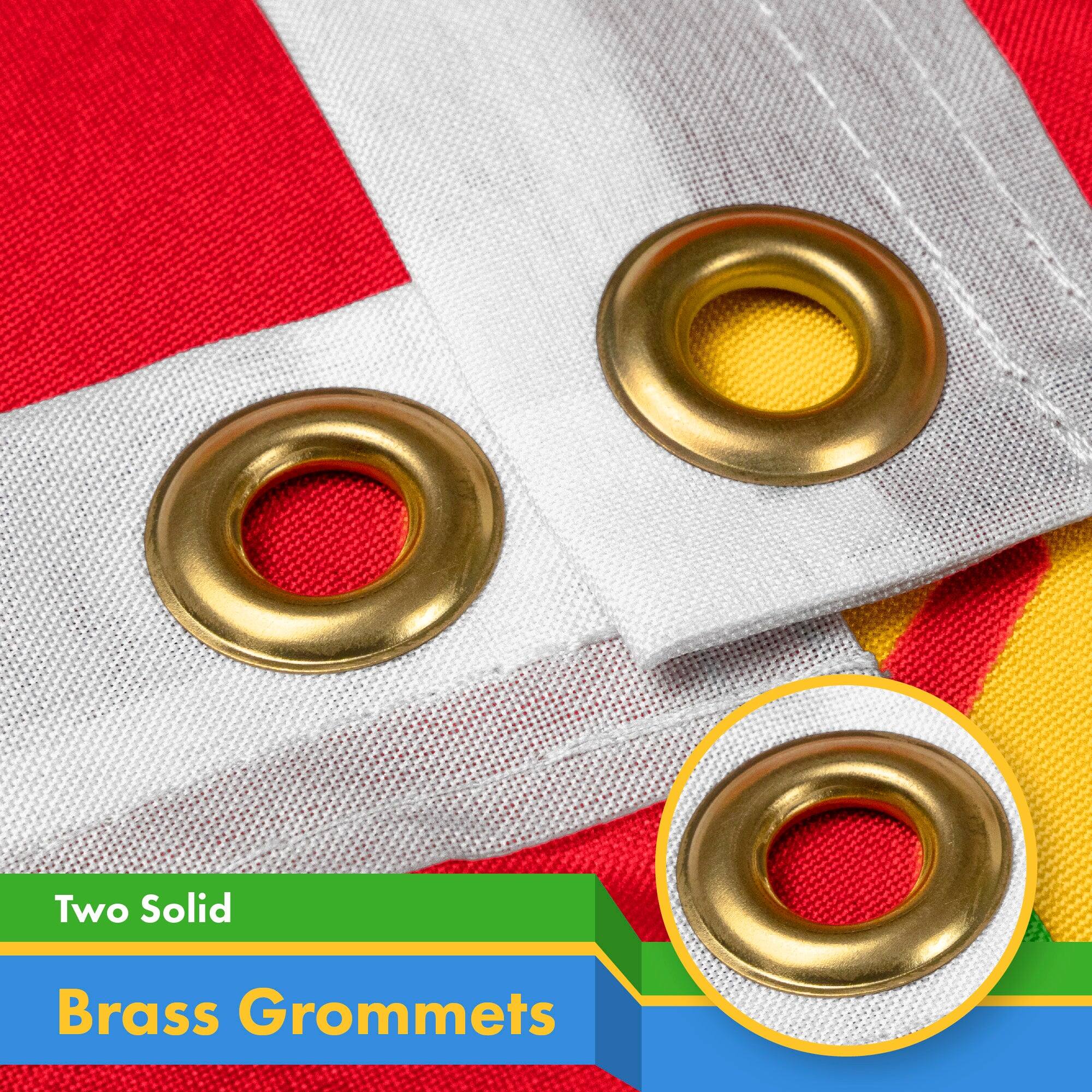 Two Solid Brass Grommets