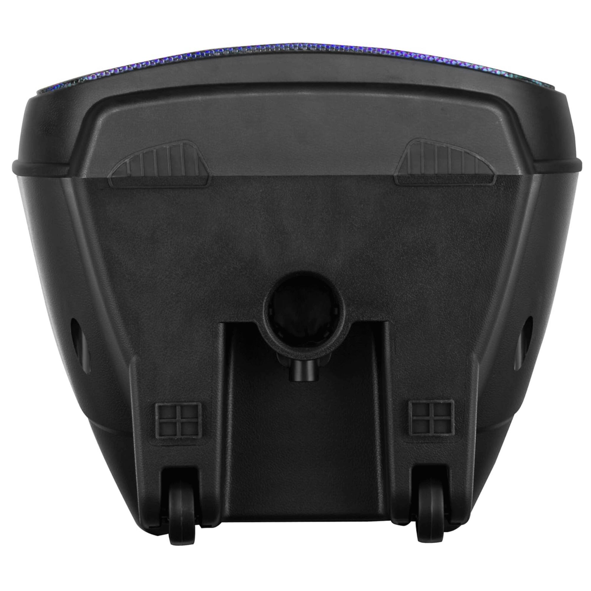 Alt View 2. iQ Sound - 12" Portable Bluetooth DJ Speaker - Black.