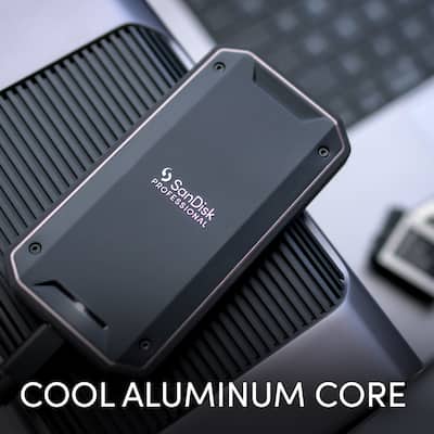 SANDISK PRO G40 SSD 2TB External Thunderbolt 3 and USB C NVMe SANDISK PRO G40 SSD 2TB External Thunderbolt 3 and USB C NVMe