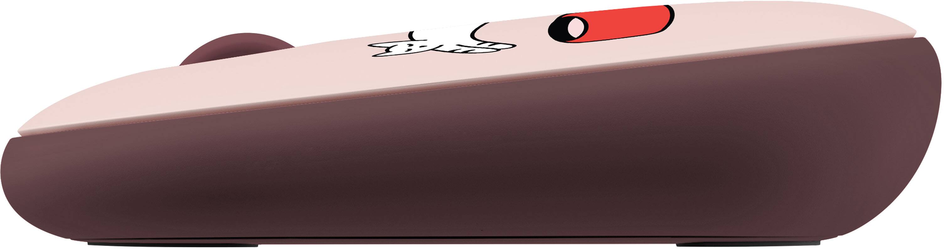 Alt View 3. Logitech - Logitech Pebble Mouse 2 M350s Slim Bluetooth Wireless Mouse with Customizable Button and Quiet Clicks - Coffee Cat.