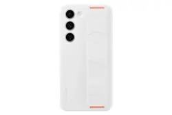 Samsung - Galaxy S23 Silicone Grip Case - White - Front_Zoom
