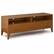 Front. Simpli Home - Harper TV Media Stand - Teak Brown.