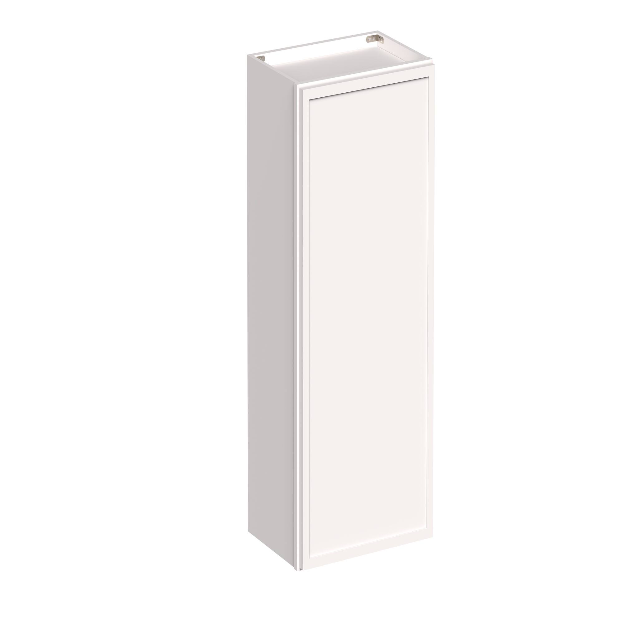 Angle. Boyel Living - 18-in W x 36-in H x 12-in D Slim Shaker RTA Kitchen Wall Cabinet with Soft-Close - Snow White.