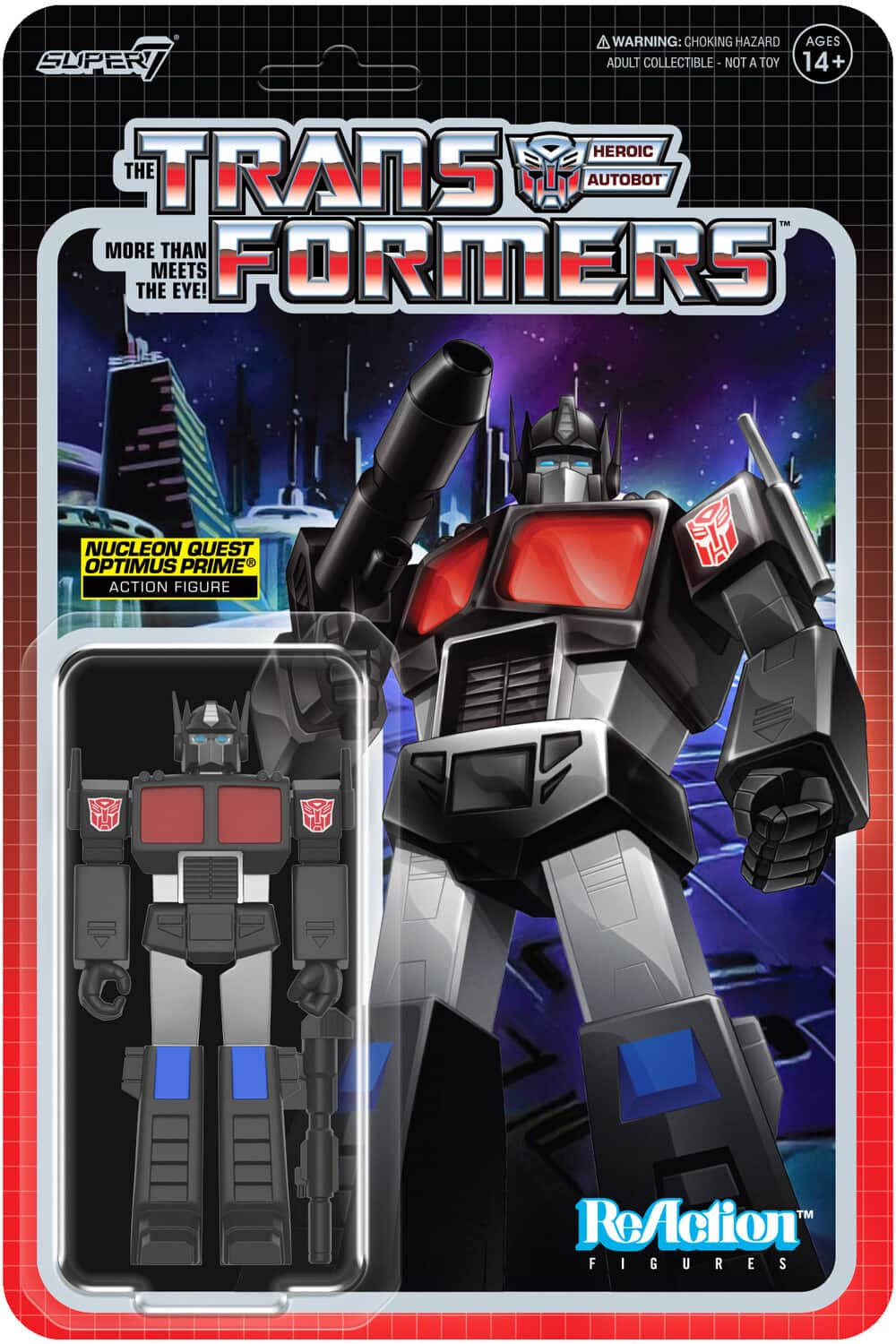 Photos - Action Figures / Transformers Re:Action Super7 - Transformers - Reaction Figures Wv8 - Optimus Prime  - Collectibles - Multicolor 840 (Nucleon Quest Special Mission)