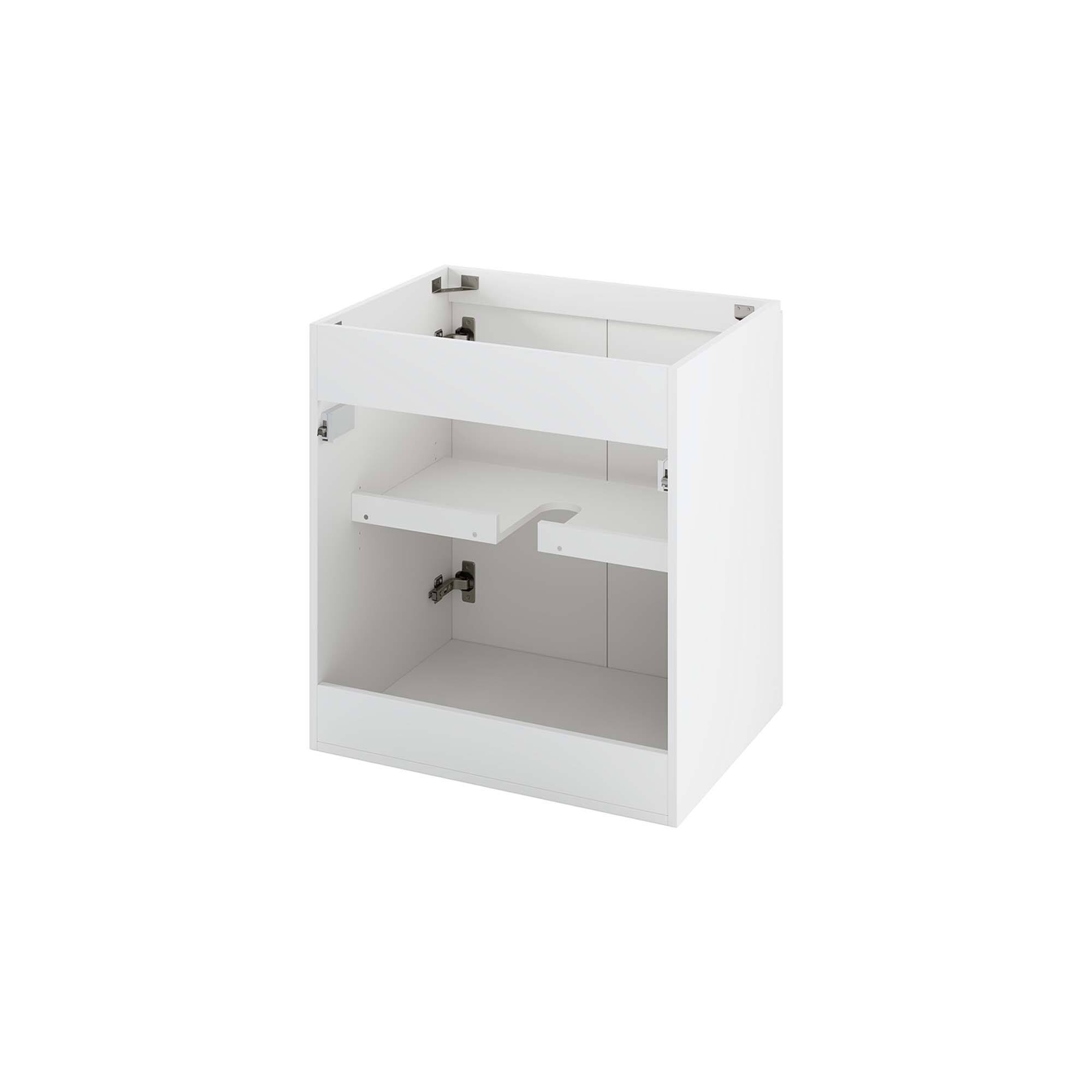 Alt View 4. Modway - Bryn Wall-Mount Bathroom Cabinet Basin Not Included - White.