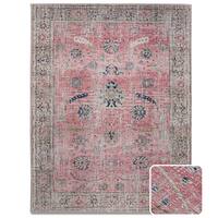Simpli Home - Coleman 8 x 10 Area Rug - Pink,Blue - Front_Zoom