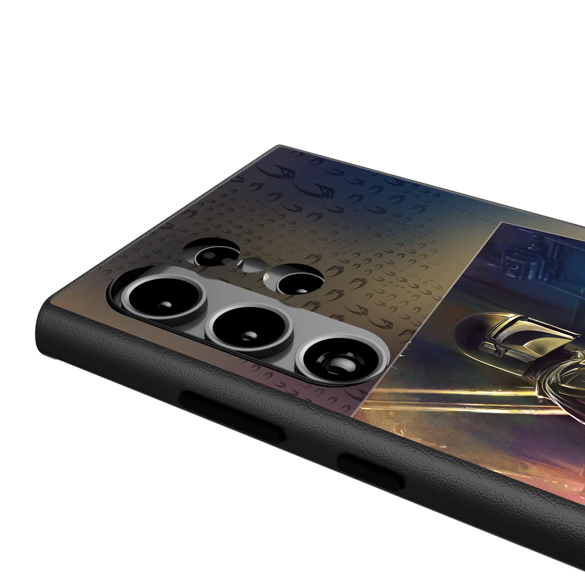 Back. Keyscaper - Star Wars: The Mandalorian Portrait MagSafe Compatible Phone Case - Samsung Galaxy S25 Ultra - Din Djarin.