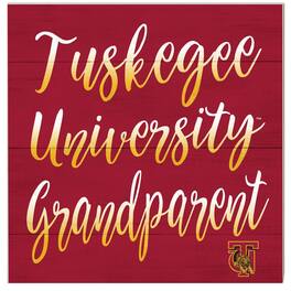 Jardine - Tuskegee Golden Tigers 10'' x 10'' Grandparent Plaque - Crimson