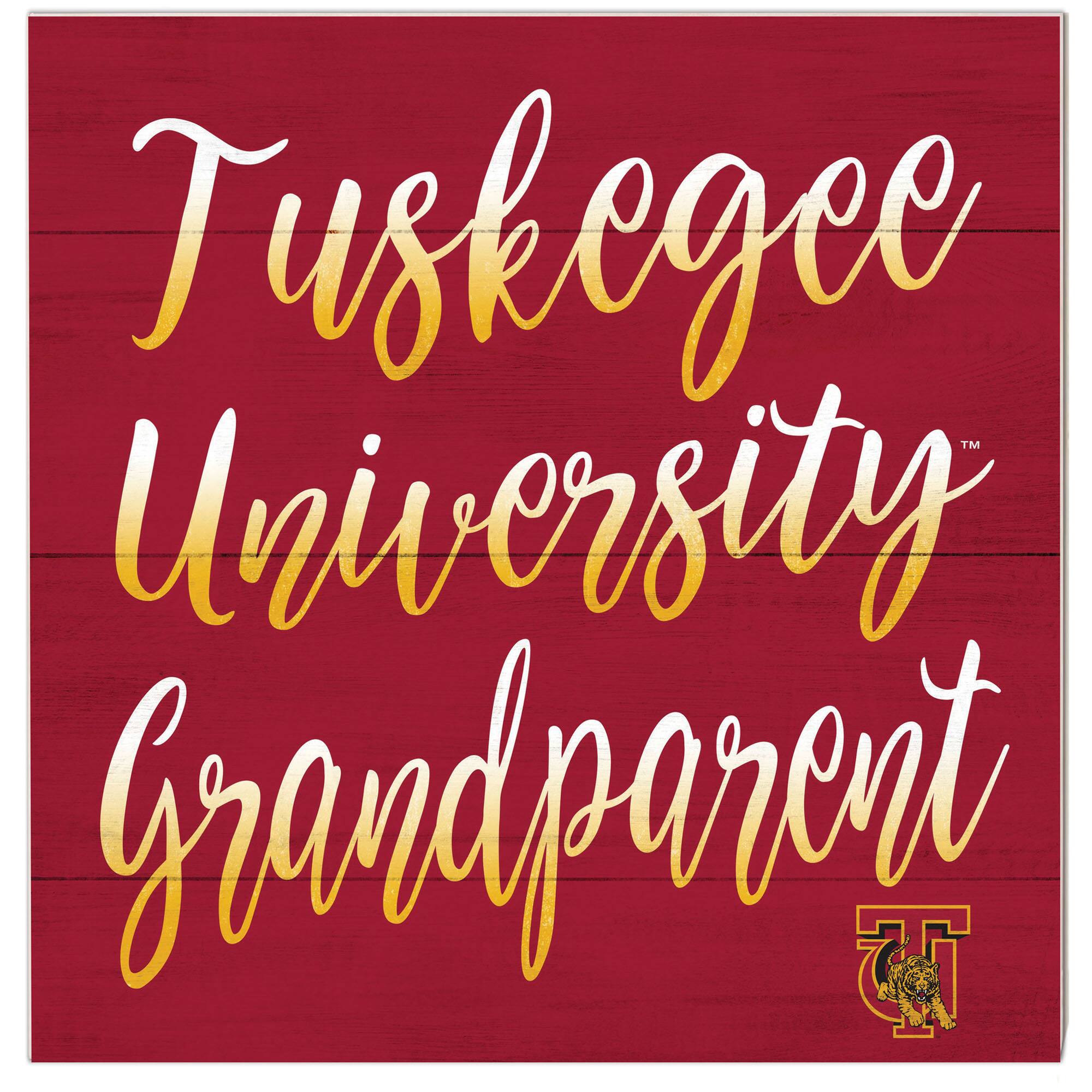 Tuskegee Golden Tigers 10'' x 10'' Grandparent Plaque