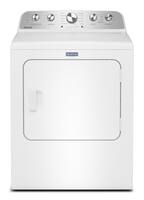 Maytag - 7.0 Cu. Ft. Electric Dryer with Extra Power and Pet Pro Option - White - Front_Zoom