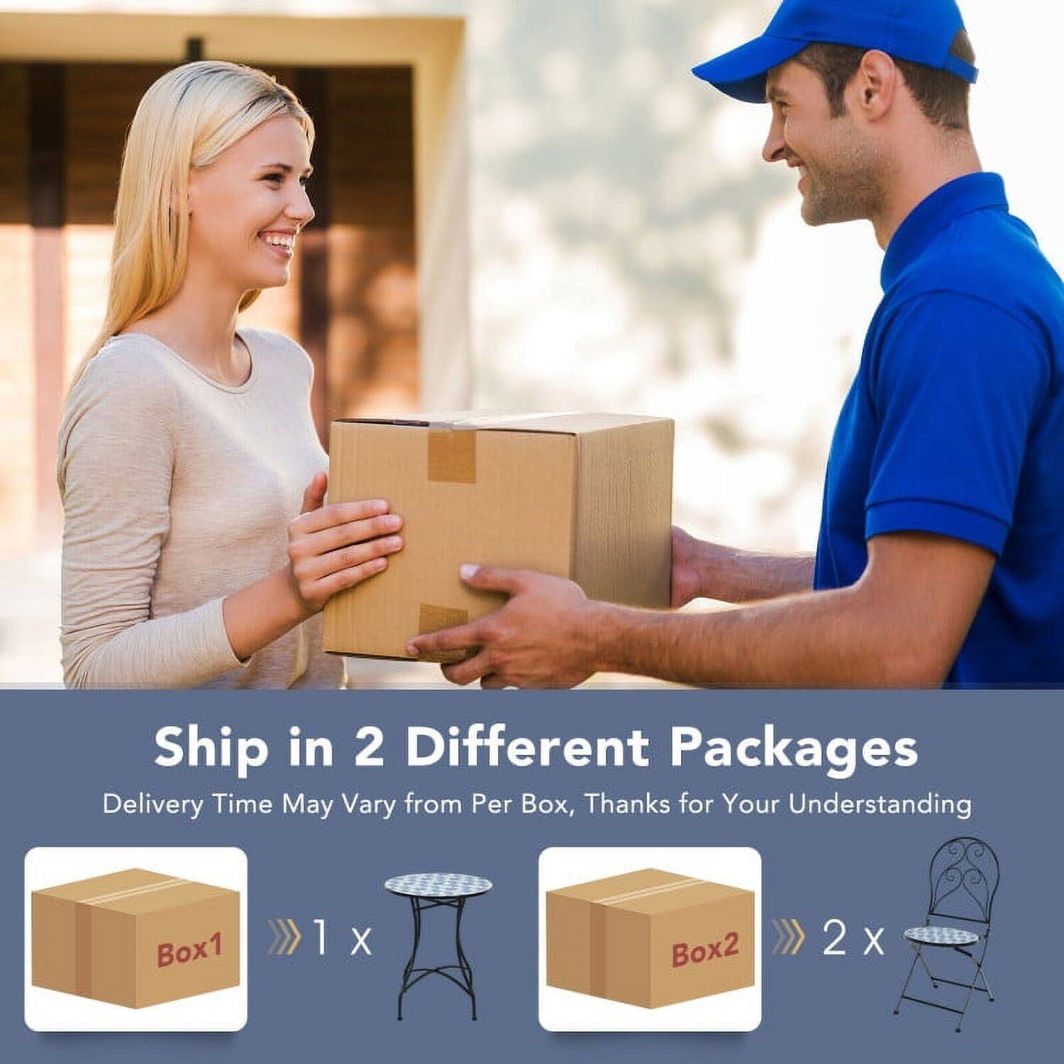 Ship in 2 Different Packages  
Delivery Time May Vary from Per Box, Thanks for Your Understanding  

Box1 1 X  
Box2 2 X