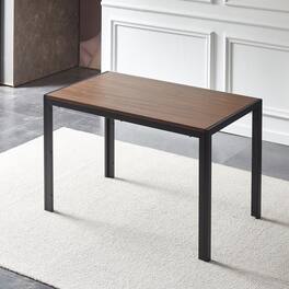 Tiramisubest - Creative Design Veneered MDF Wood Structure Rectangular Dining Table - Walnut