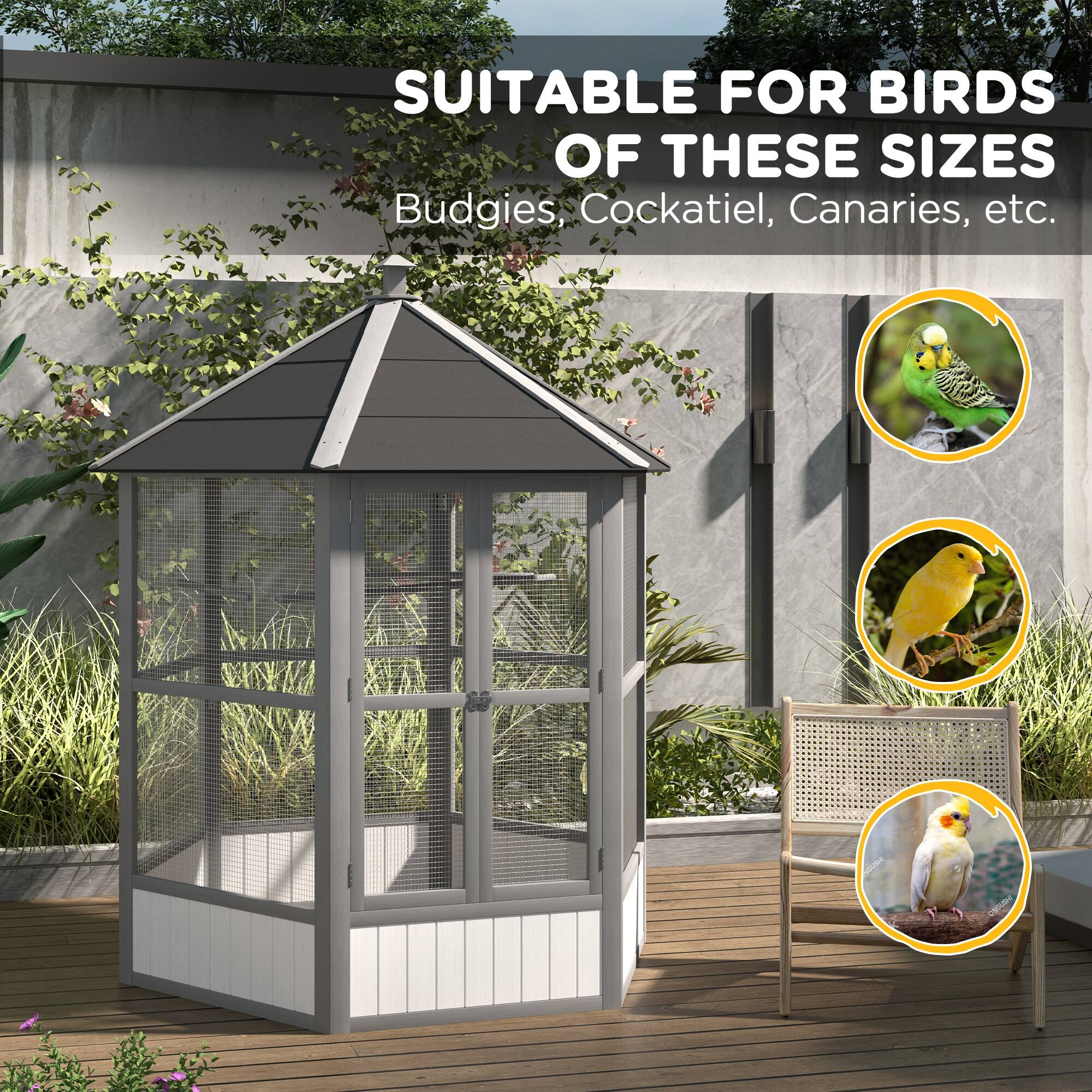 SUITABLE FOR BIRDS OF THESE SIZES  
Budgies, Cockatiel, Canaries, etc.
