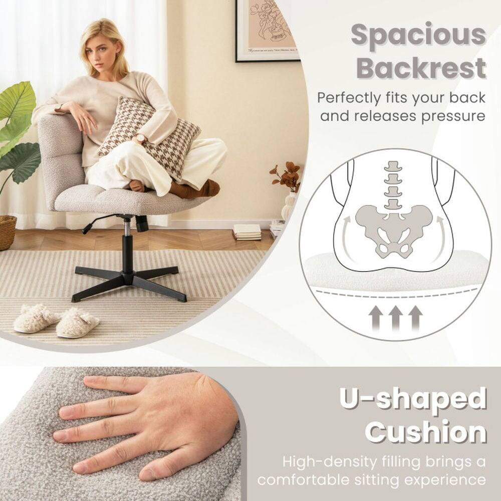 Spacious Backrest  
Perfectly fits your back and releases pressure  

U-shaped Cushion  
High-density filling brings a comfortable sitting experience