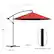 Alt View 12. Nature Spring - 10-Foot Cantilever Hanging Offset Patio Umbrella with Easy Crank - Orange.