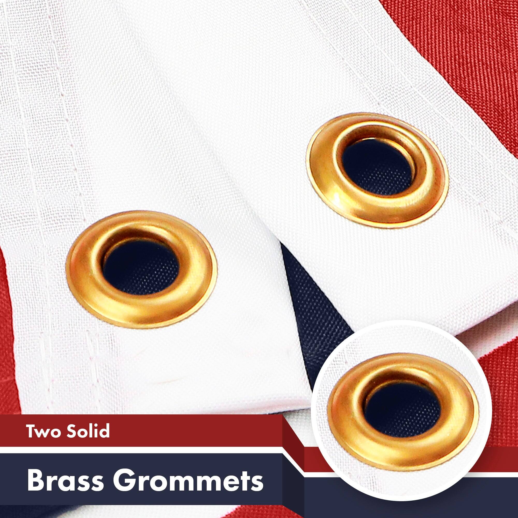 Two Solid Brass Grommets