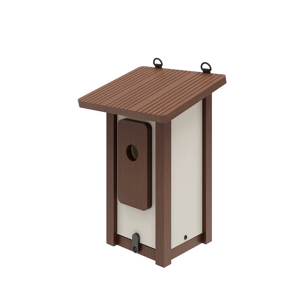 Front. New Age Pet - ECOFLEX Feathered Friends Beak Bungalow Bird House - Small - RHBBB44-09S.