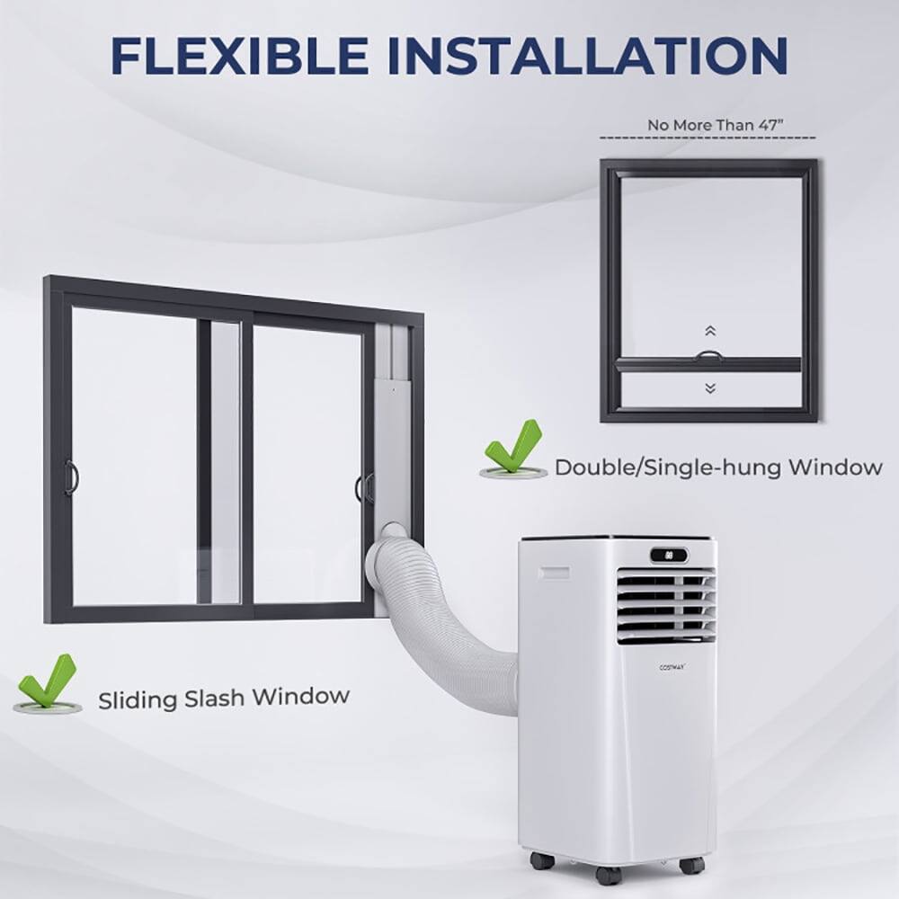 FLEXIBLE INSTALLATION  
No More Than 47"  
Double/Single-hung Window  
Sliding Slash Window