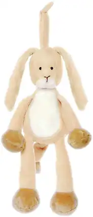 Front. TriAction Toys - Teddykompaniet Diinglisar Collection 10 Inch Musical Plush Animal | Bunny - Brown.