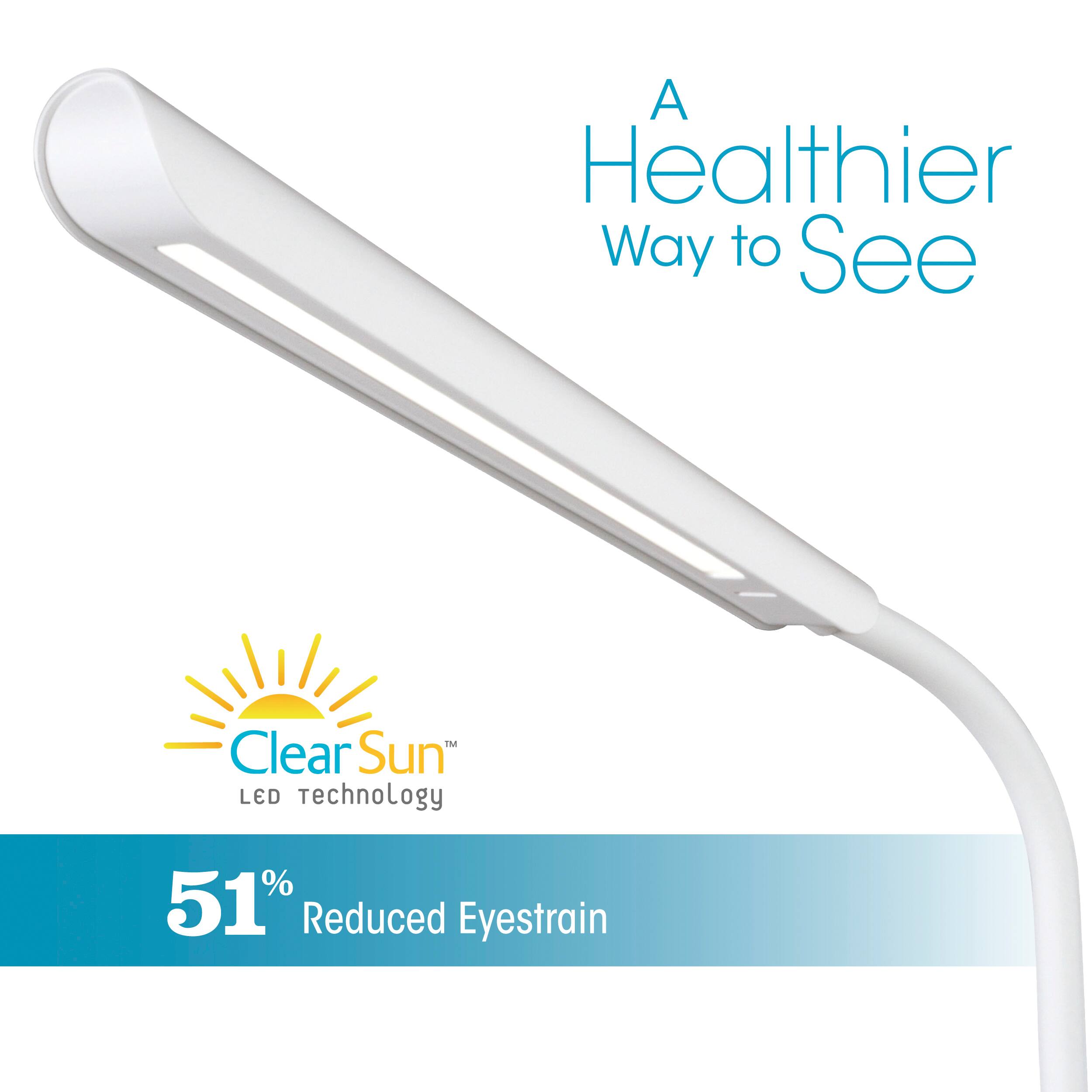 A Healthier Way to See M Clear Sun LED Technology 51% Reduced Eyestrain