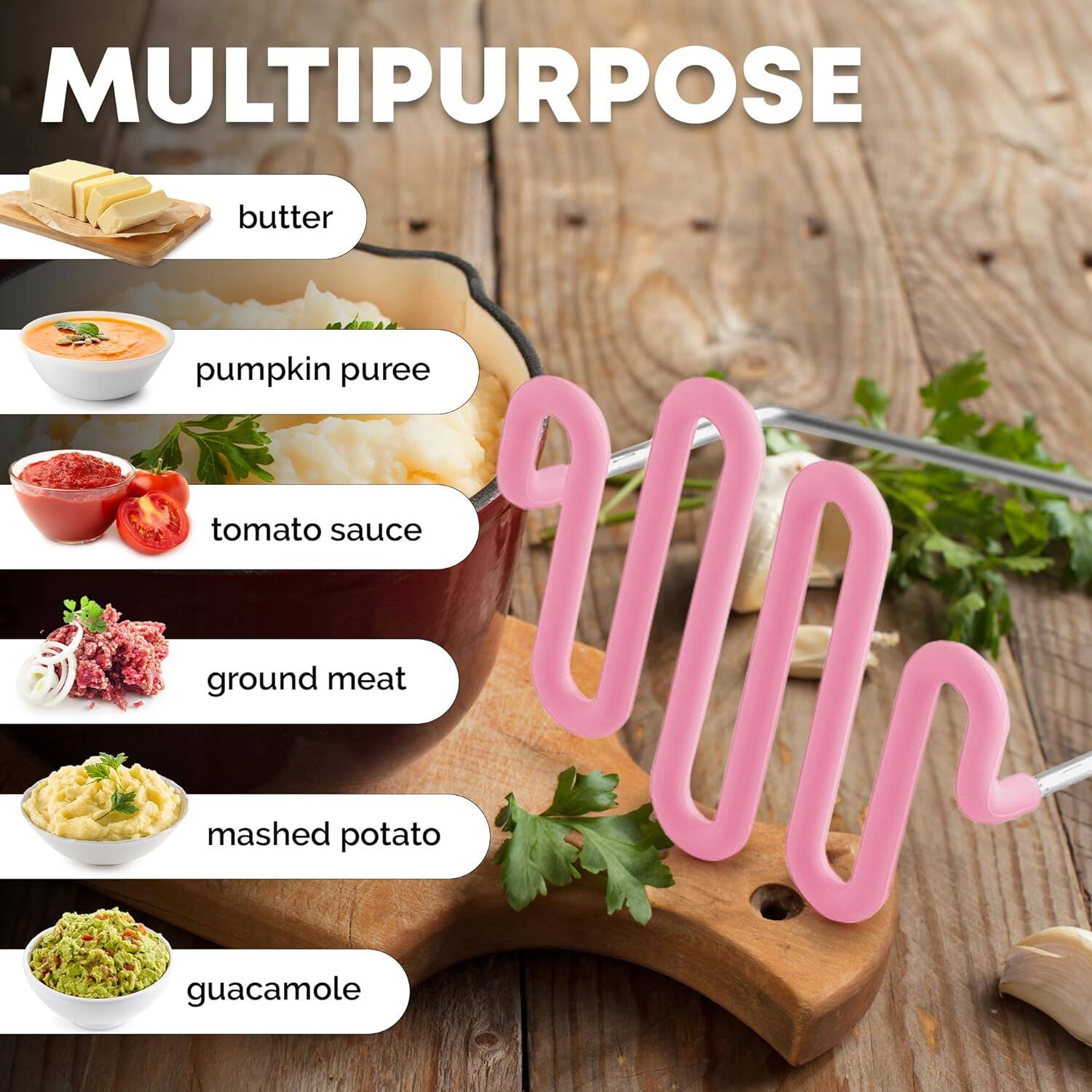 MULTIPURPOSE butter pumpkin puree tomato sauce ground meat mashed potato guacamole