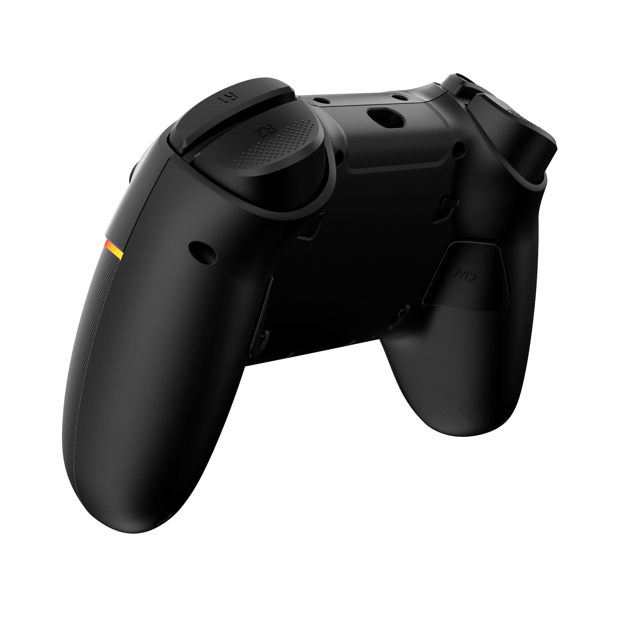 Alt View 2. Cluzine - Wireless Game Controller with Motion Sensor & Hall Effect Joystick Trigger, Multi-Device Compatible Gamepad - Black.