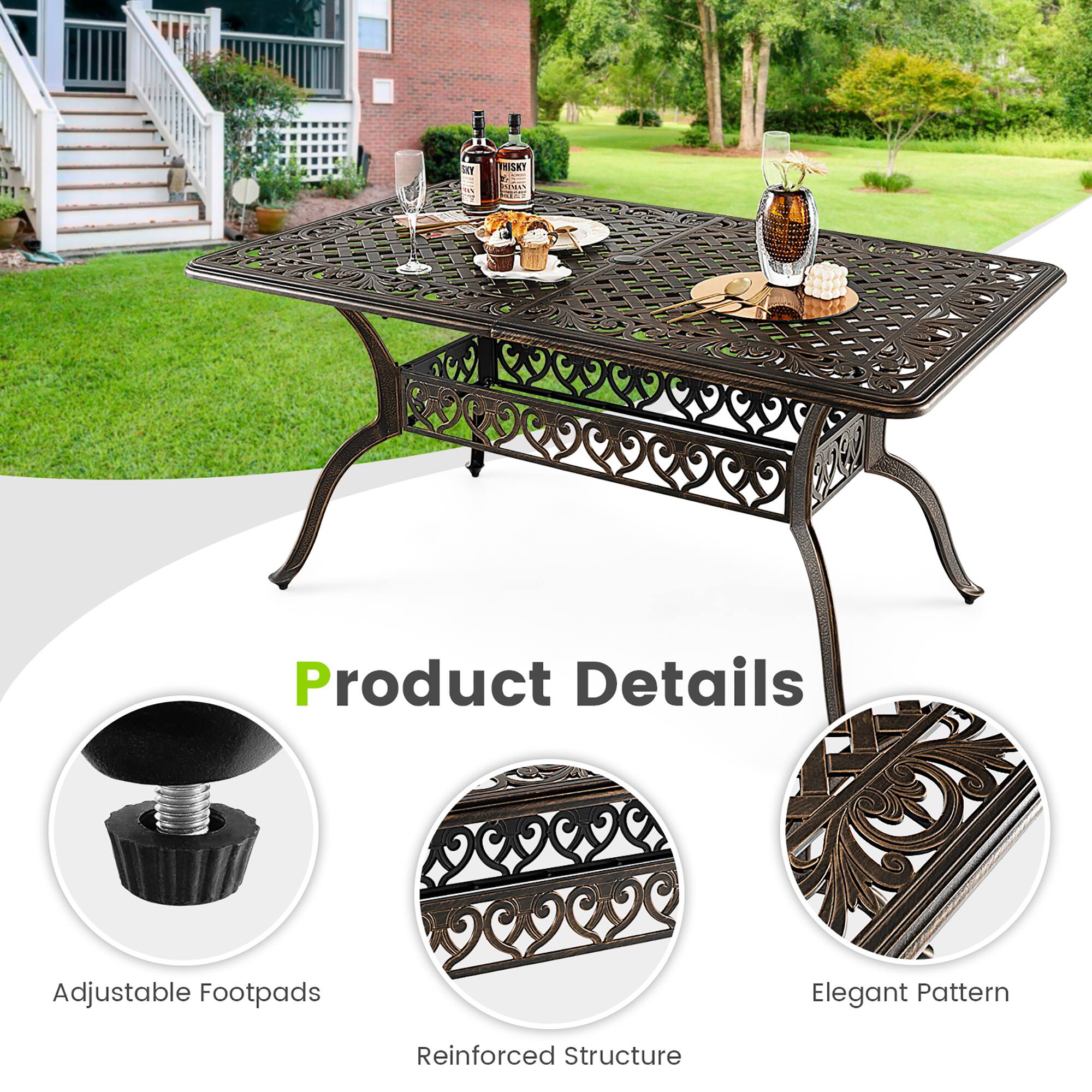 Product Details

- Adjustable Footpads
- Reinforced Structure
- Elegant Pattern