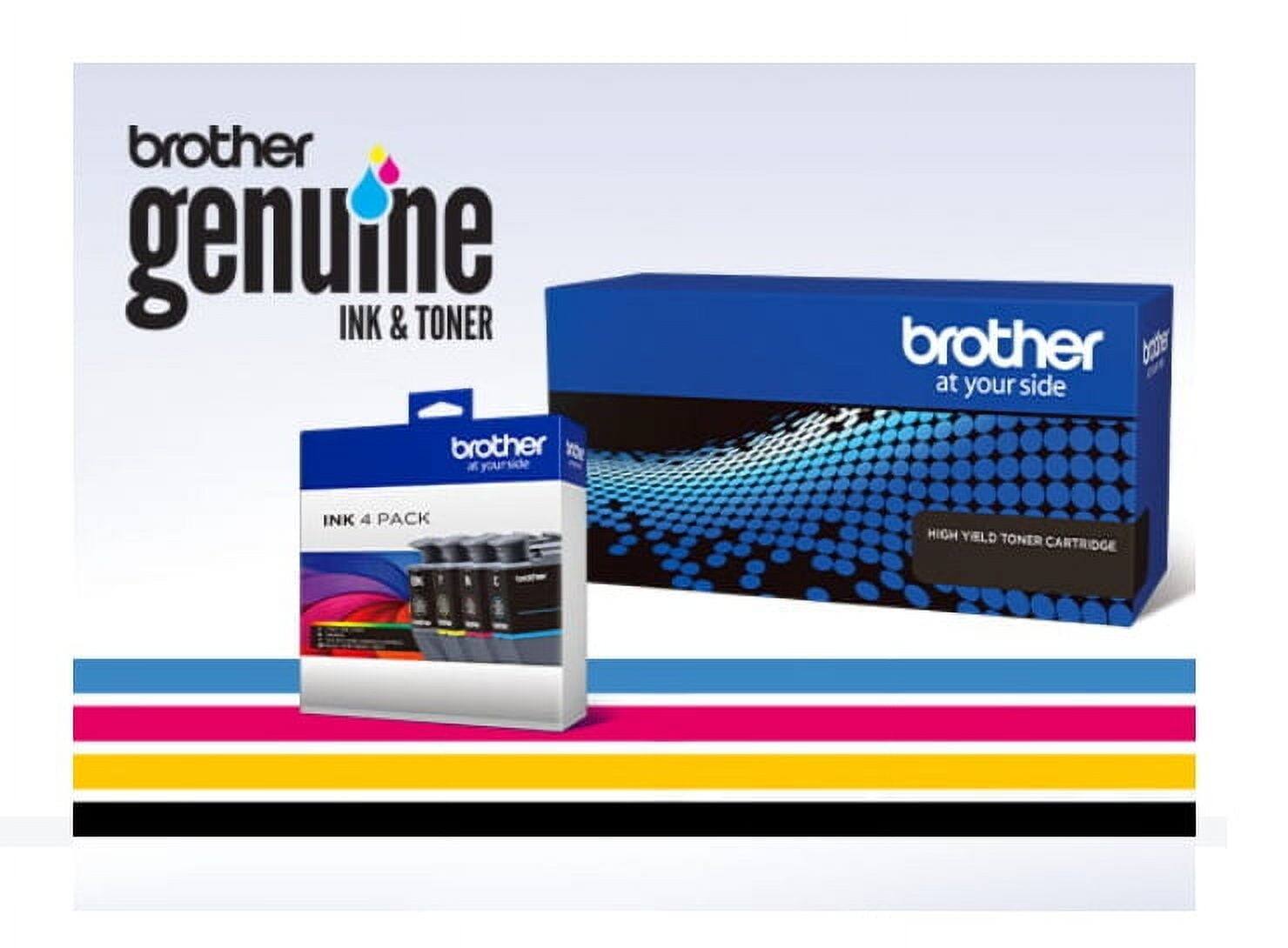 brother genuine INK & TONER, brother at your side, brother yourside, INK 4 PACK, HIGH YIELD TONER CARTRIDGE
