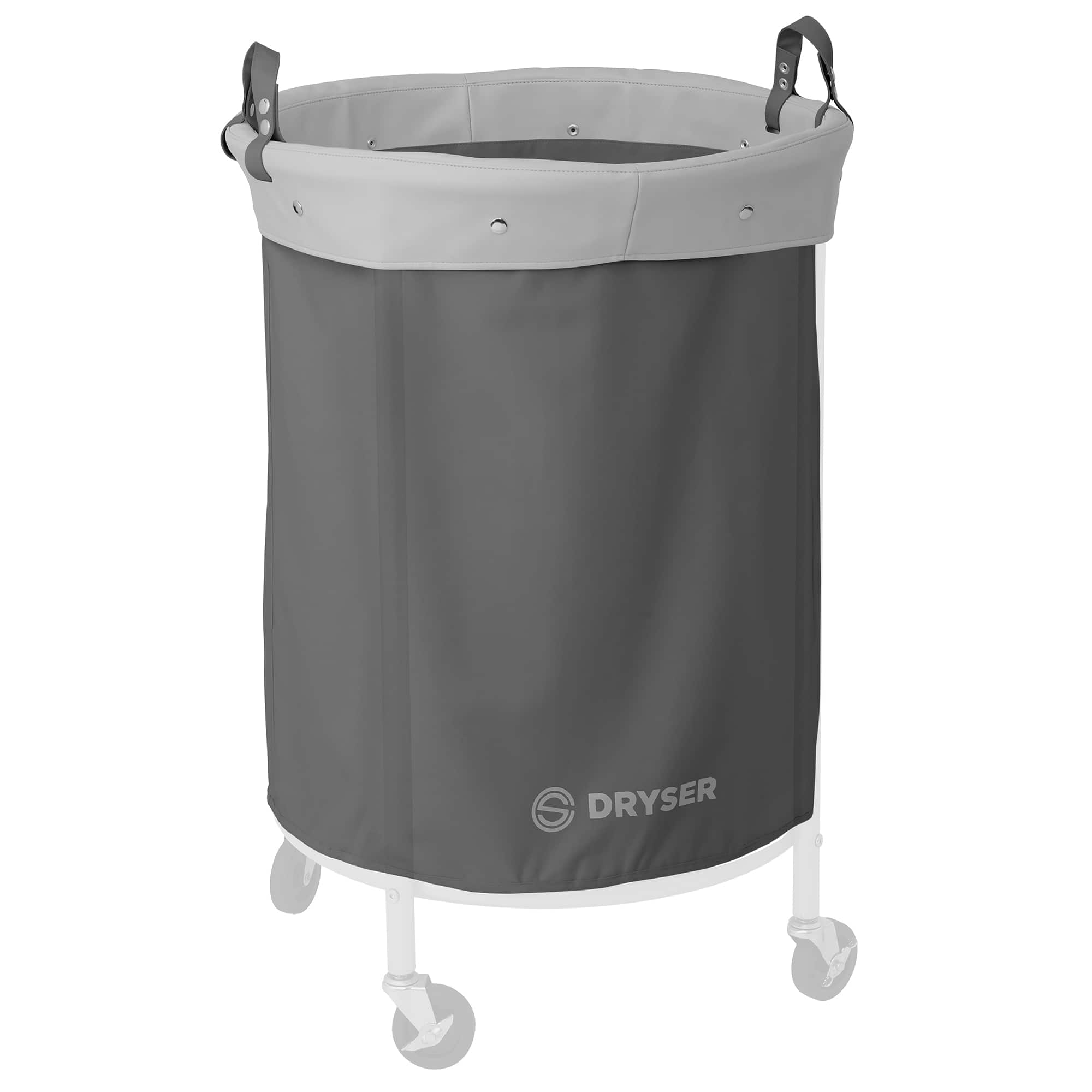 Dryser - Replacement Round Canvas Bag for Laundry Hamper - Gray