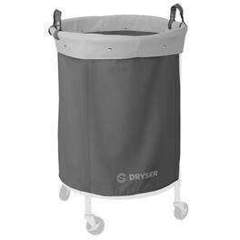 Dryser - Replacement Round Canvas Bag for Laundry Hamper - Gray