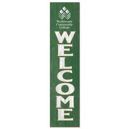 Jardine - Washtenaw Community College 12'' x 48'' Welcome Outdoor Leaner - Green