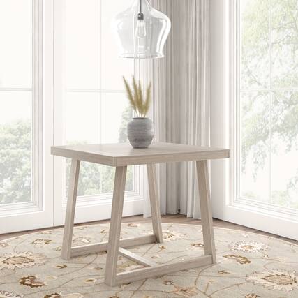 Front. Plank+Beam - Classic Pub Dining Table Counter Height (41in / 1050mm), Seashell Wirebrush - Seashell Wirebrush.