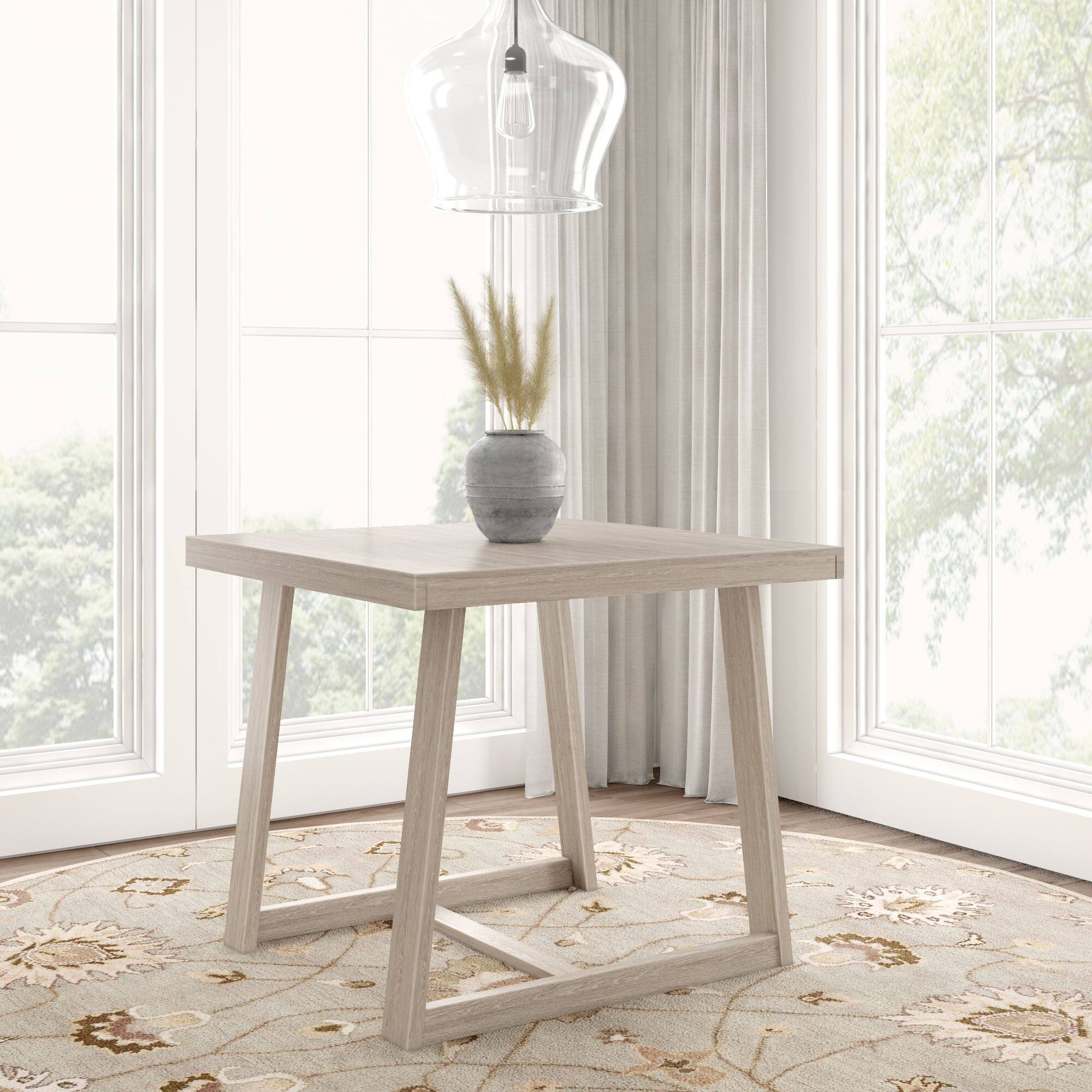 Plank+Beam - Classic Pub Dining Table Counter Height (41in / 1050mm) - Seashell Wirebrush