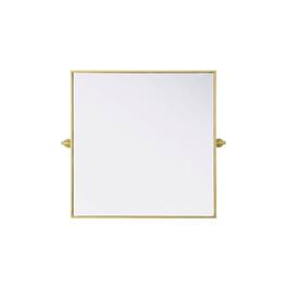 Elegant Kitchen and Bath - Amoura 30X36 Pivot Mirror In - Brass