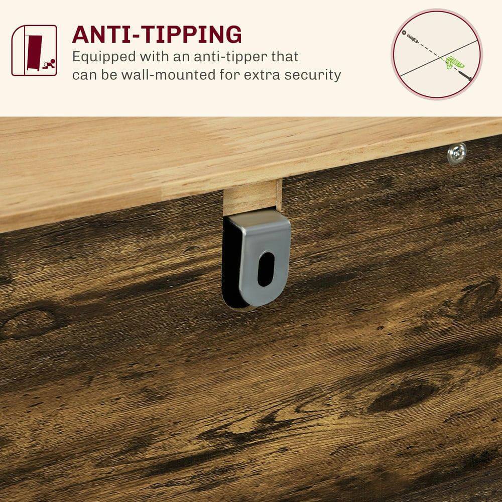 ANTI-TIPPING  
Equipped with an anti-tipper that can be wall-mounted for extra security