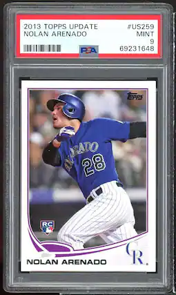 2013 TOPPS UPDATE NOLAN ARENADO FSA #US259 MINT 9 69231648 PSA NOLAN ARENADO RC