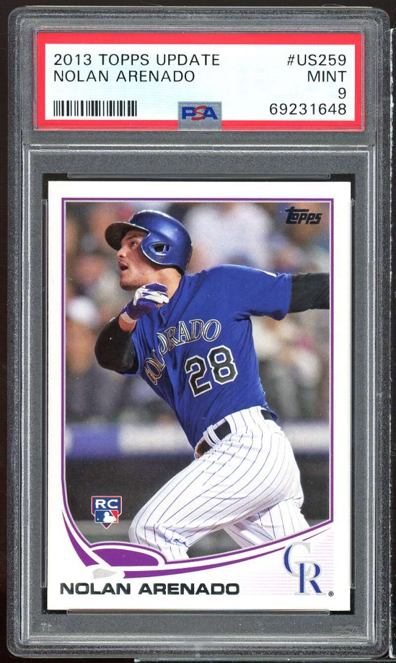 2013 TOPPS UPDATE NOLAN ARENADO FSA #US259 MINT 9 69231648 PSA NOLAN ARENADO RC