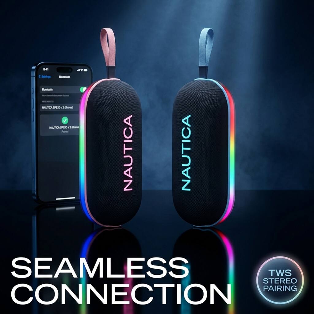 Seamless Connection  
TWS Stereo Pairing  
Nautica  
Nautica SPEAKER 2 (L)  
Nautica SPEAKER 2 (R)  
Bluetooth
