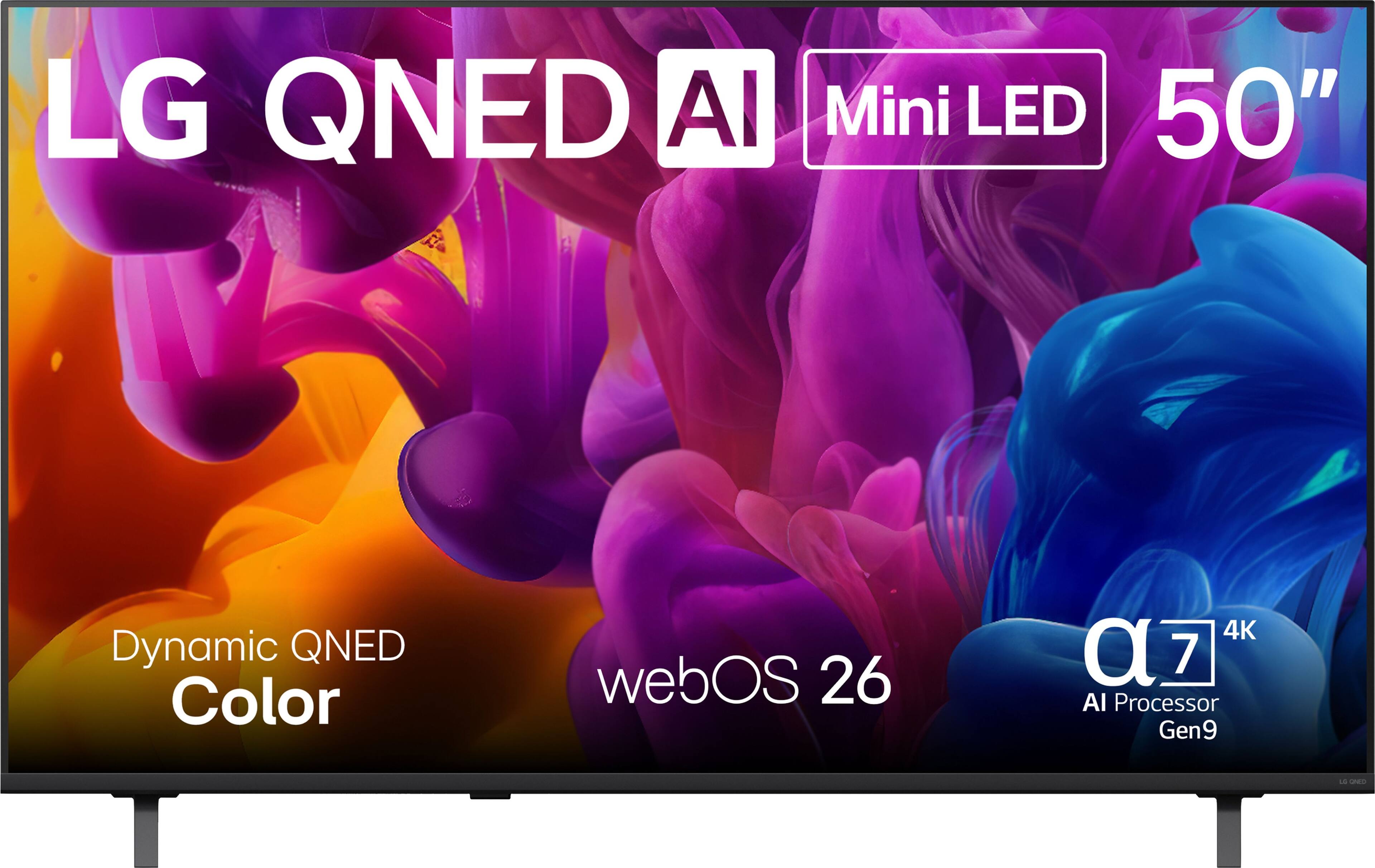 LG QNED AI Mini LED 50" Dynamic QNED Color webOS 26 4K a7 AI Processor Gen9