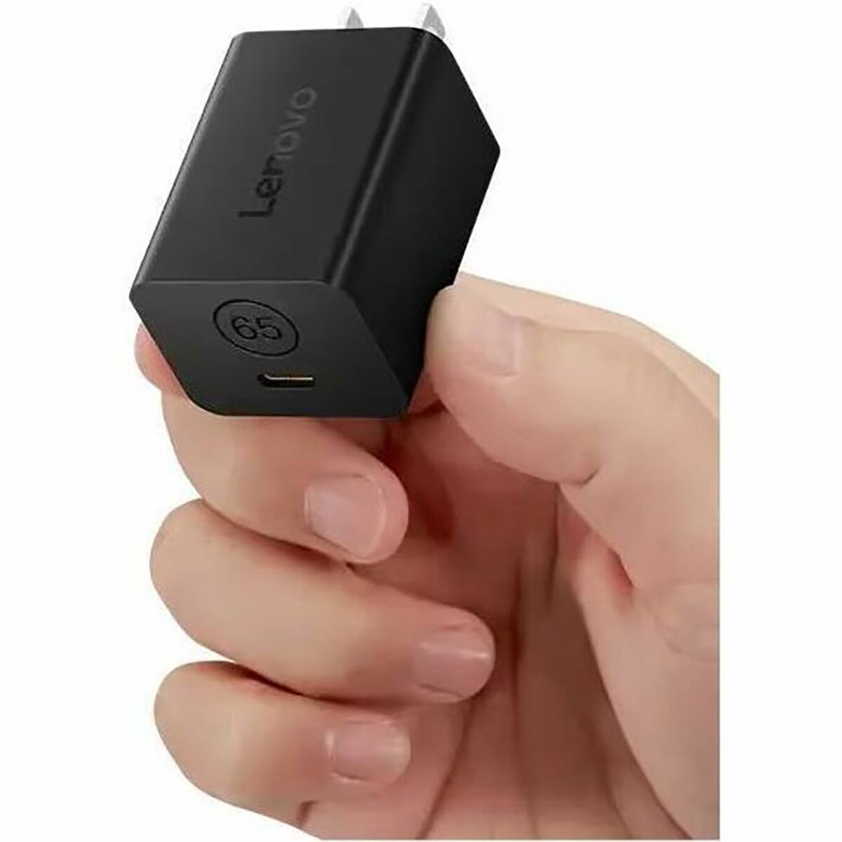Alt View 5. Lenovo - Lenovo Nano 65W USB-C GaN Power Adapter, Black - Black.
