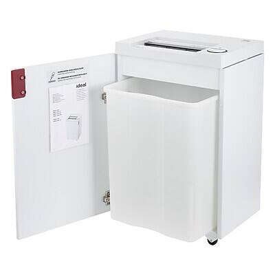 Alt View 4. IDEAL - 2465 P-4 Security 15-Sheet Cross Cut Multi-Media Commercial Shredder (IDEDSH0070H) - White.