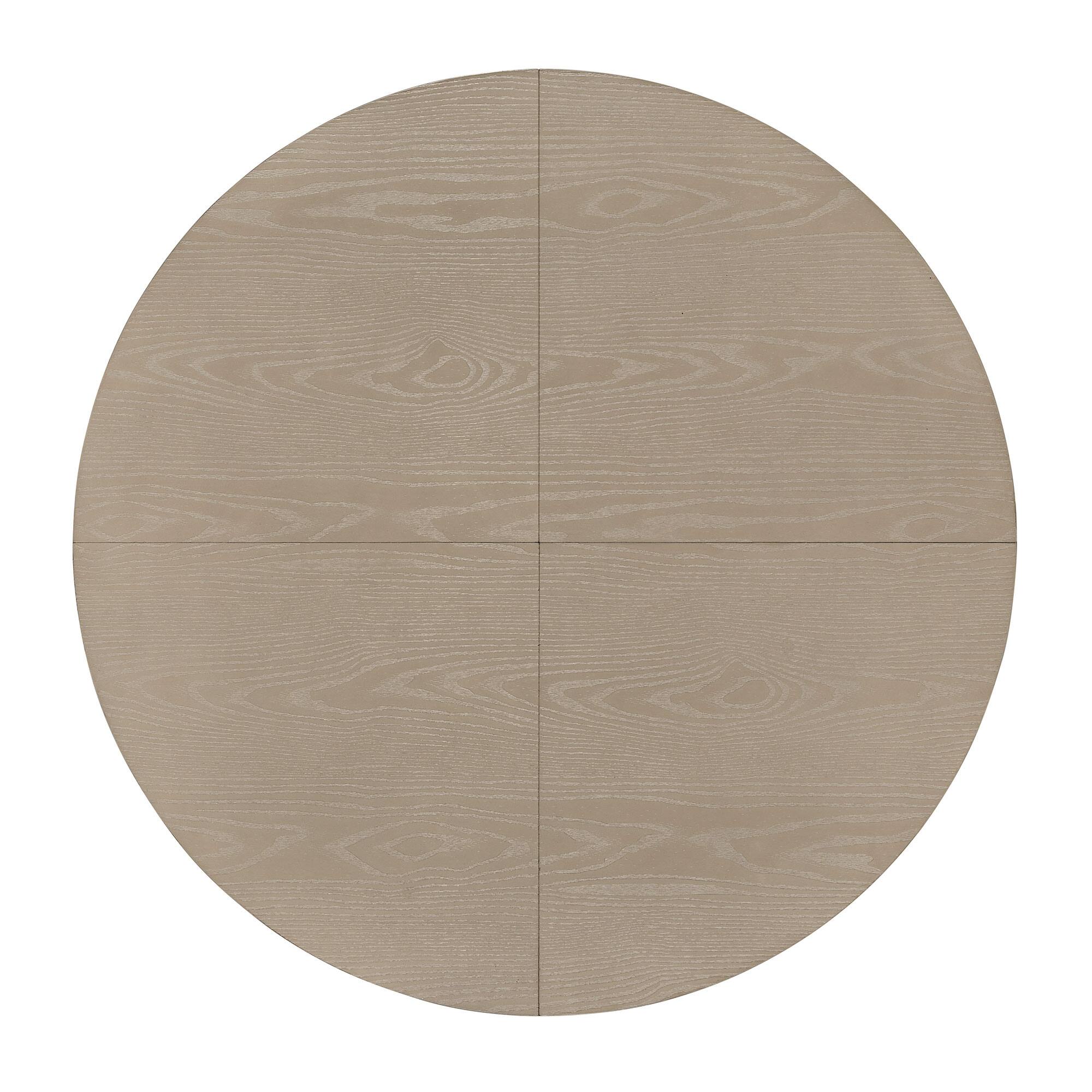 Alt View 6. ROME + OAK - ROME + OAK Spier 40" Modern Farmhouse Pedestal Dining Table, Rustic Beige - Rustic Beige.