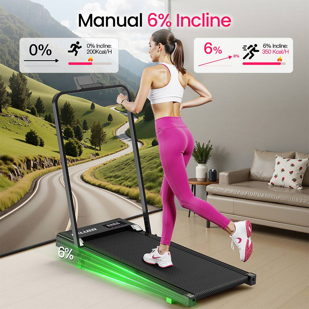 Manual 6% Incline

0% Incline: 200 Kcal/H

6% Incline: 350 Kcal/H
