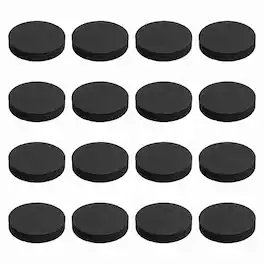 Unique Bargains - Single Sided Speaker Isolation Pads 60x12mm Round EVA Acoustic Foam Anti-Vibration Feet for Speaker Subwoofer, 16pcs - Black