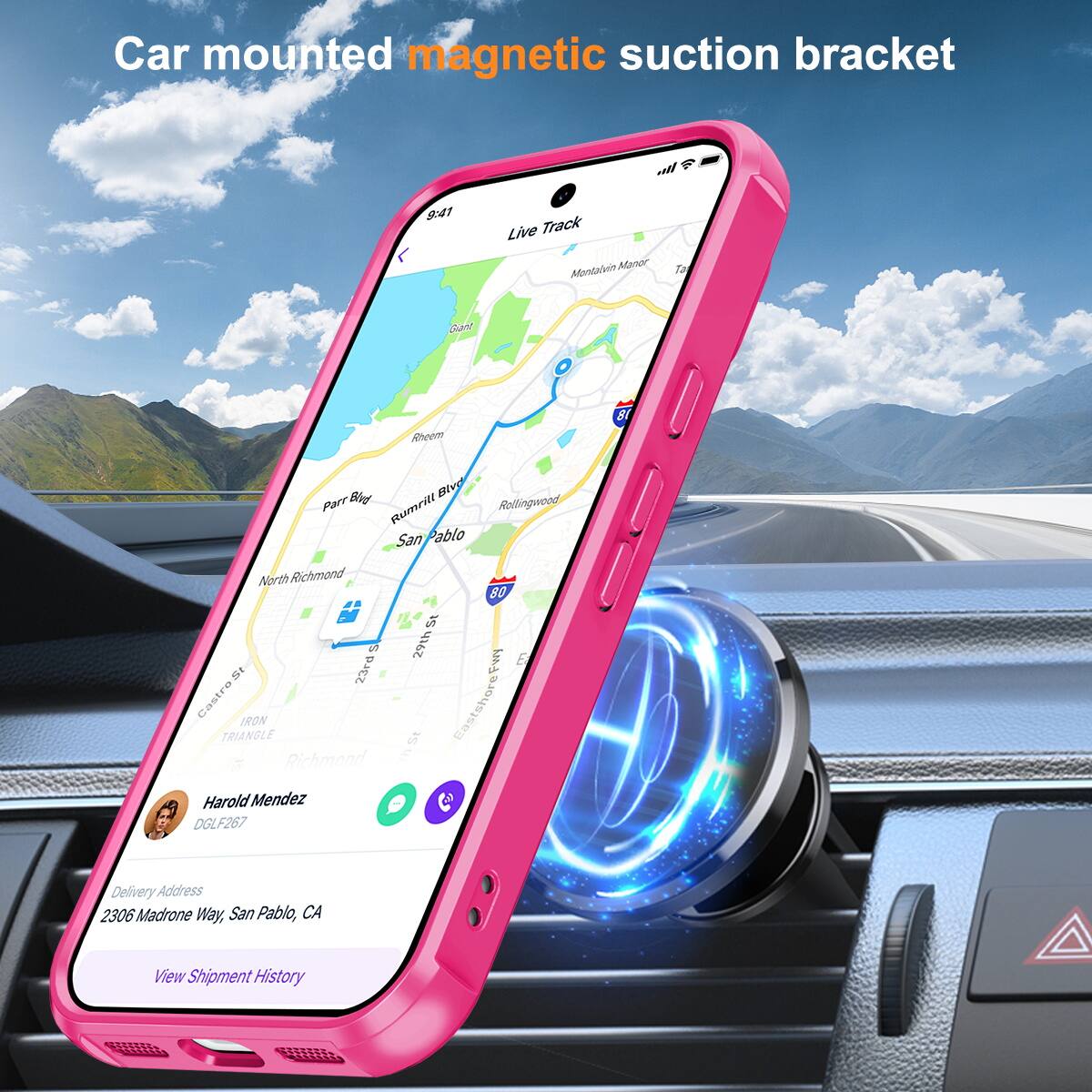 Car mounted magnetic suction bracket

Live Track

Mano Montan Ta Gant Rheem B1 Wnd Blec Par Rumrill San Pablo Rellingwood North Richmond 08 St of Zth E Z3rd

Castr TRIANGLE IRON St EastshoreRy Richmond E Harold Mendez DGLF267

Delivery Address: 2306 Madrone Way, San Pablo, CA

View Shipment History