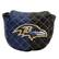 Front. Team Golf - Baltimore Ravens Quilted Mallet Putter Cover - Multicolor.