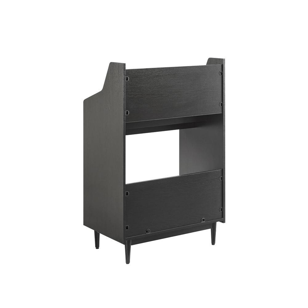 Back. Crosley Furniture - Liam Vinyl Record Storage Stand - Black.