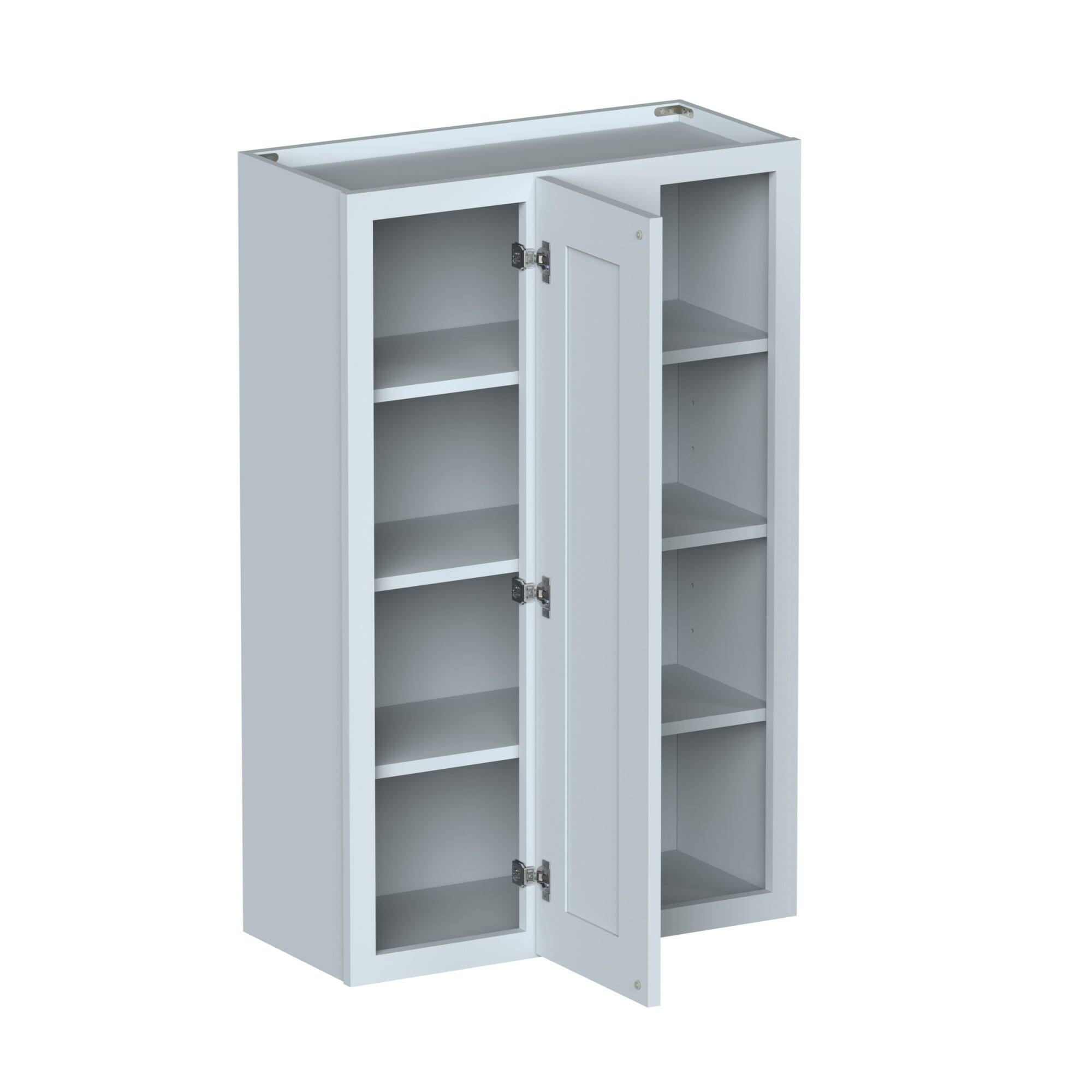 Alt View 1. Boyel Living - Dove Gray Standard Corner Wall Cabinets 42.Wx12in.H Ready to Assemble Kitchen Cabinets - DOVE GRAY.