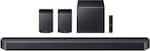 Samsung - Q-Series Soundbar HW-Q990F 11.1.4 ch w/ Subwoofer and Rear Speaker - Graphite Black